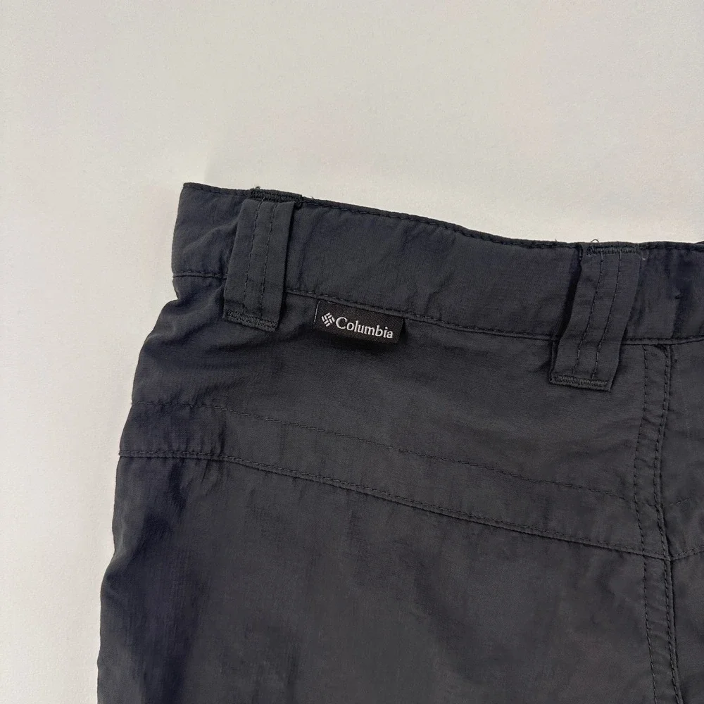 Columbia Kids Silver Ridge Cargo Shorts Grey Nylon Hiking Sun Protection 10/12